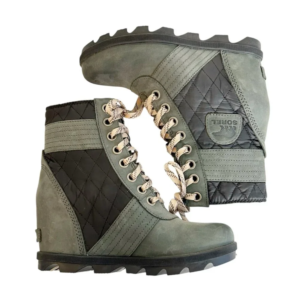 SOREL Lexie Wedge Quilted Waterproof Boots